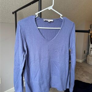 LOFT Soft Blue Knit Top